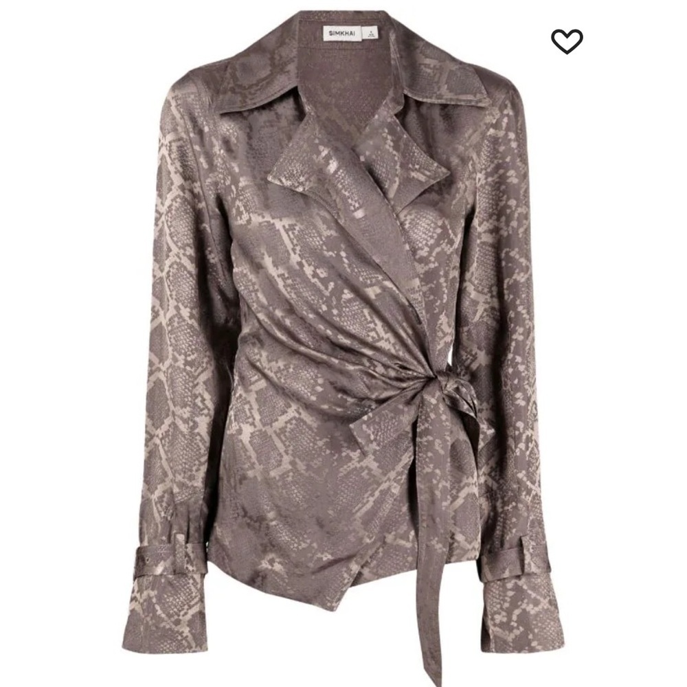 Jonathan Simkhai python print blouse